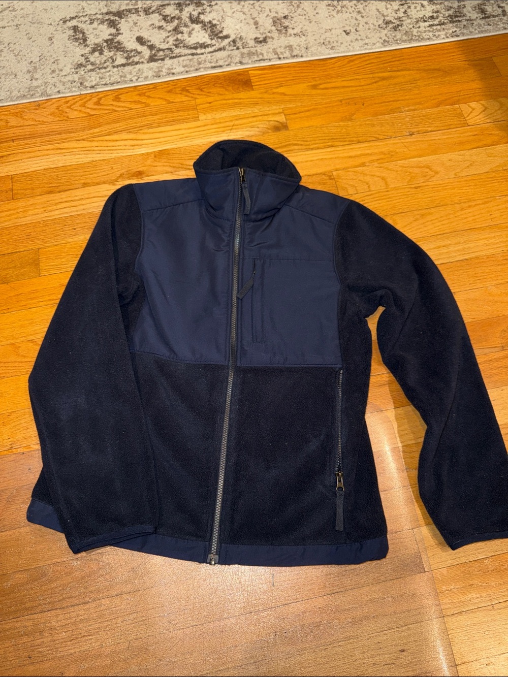 Quince Navy Lightweight Fleece Jacket